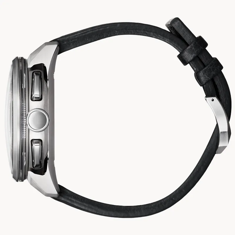 Satellite Wave F900 Blue Dial Leather Strap CC7000 01L CITIZEN